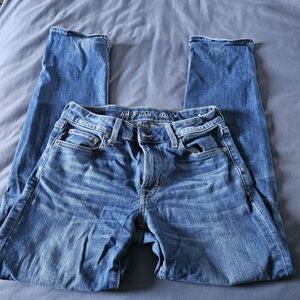 American Eagle Outfitters Women's Dark Blue Skinny Jeans